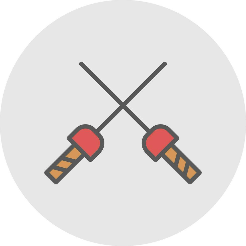 Fencing Vector Icon Design