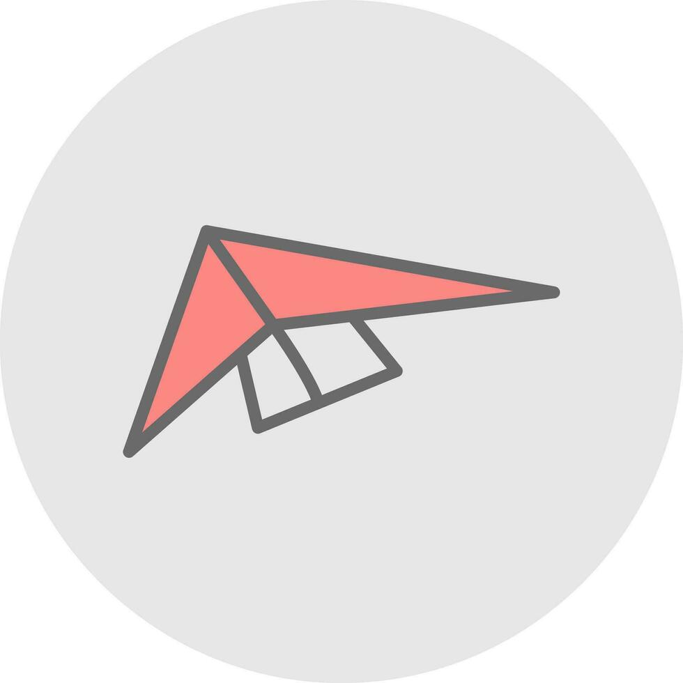 Hang gliding Vector Icon Design