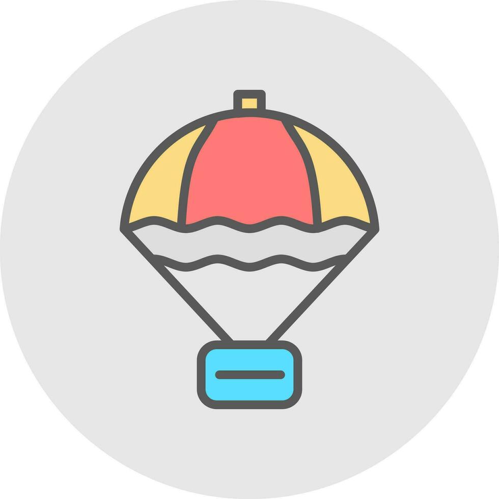 Parachute Vector Icon Design