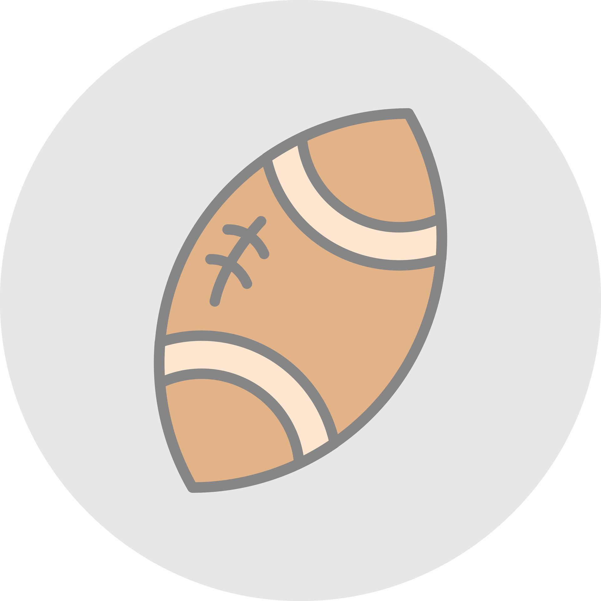 this is a rugby ball icon 6307437 Vector Art at Vecteezy