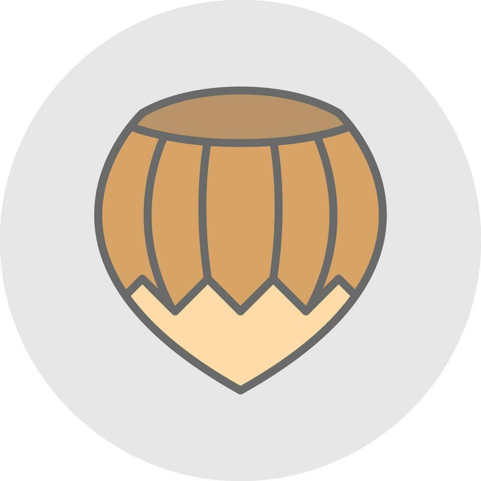 Hazelnut Vector Icon Design