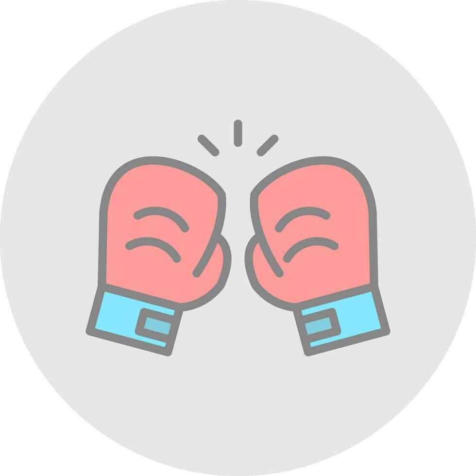 Boxing gloves Vector Icon Design