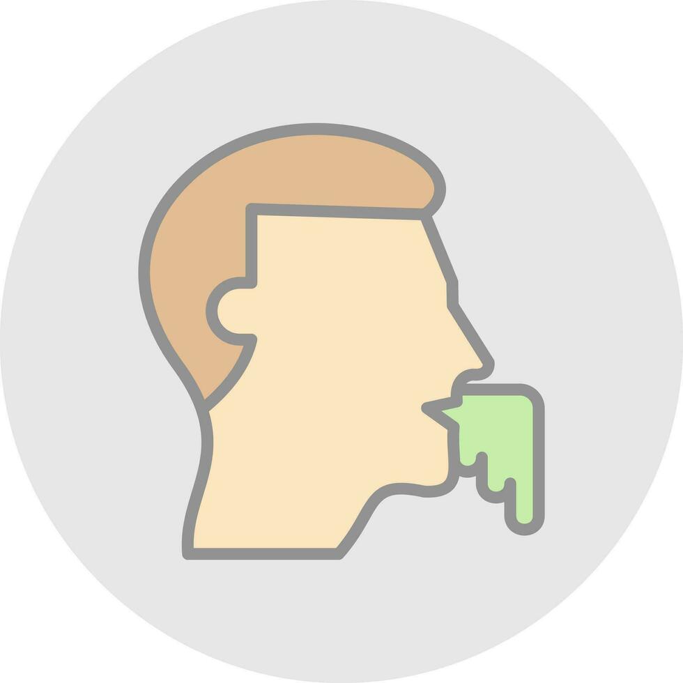 Vomit Vector Icon Design