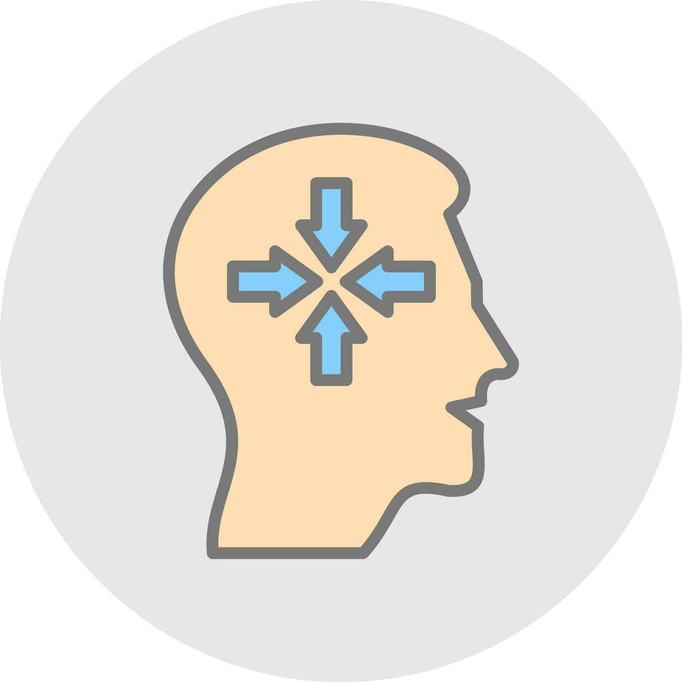 Decreased concentration Vector Icon Design