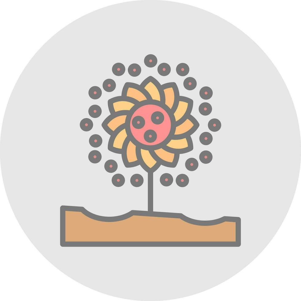 Pollen Vector Icon Design