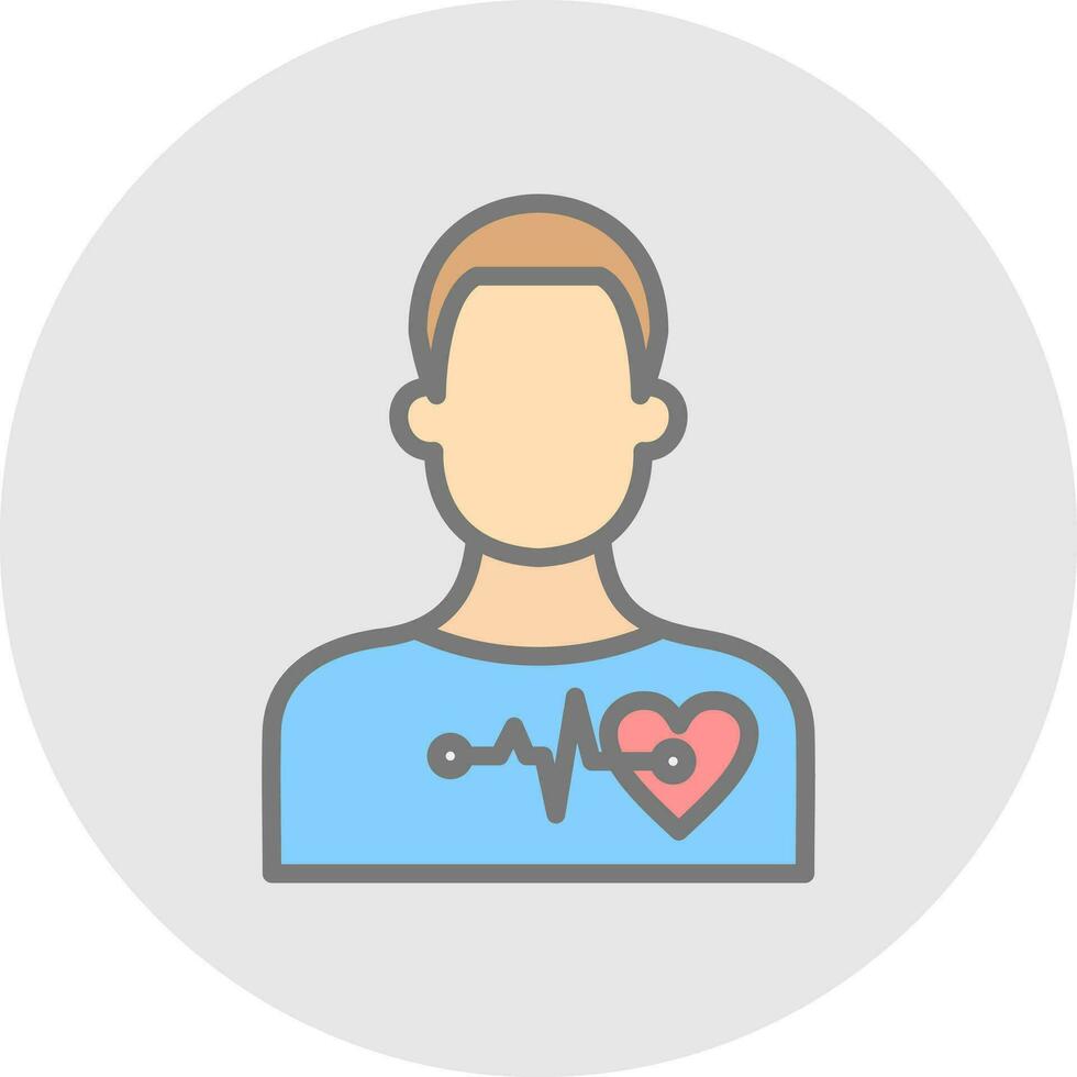 Cardiac arrest Vector Icon Design