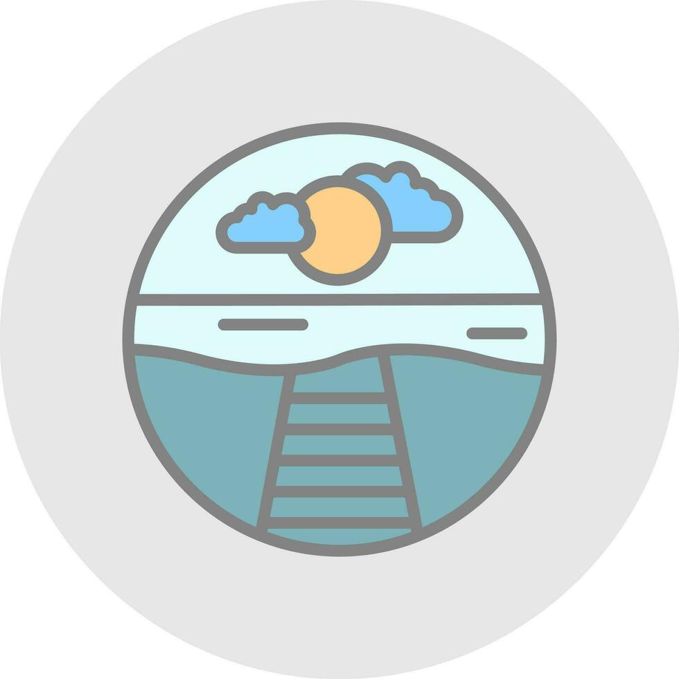 Pier Vector Icon Design