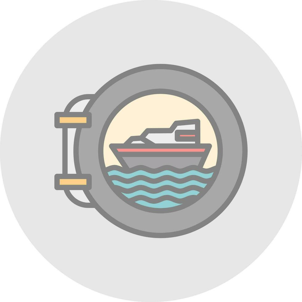 Porthole Vector Icon Design