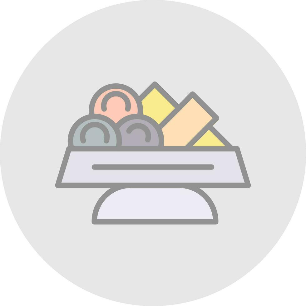 Moules frites Vector Icon Design