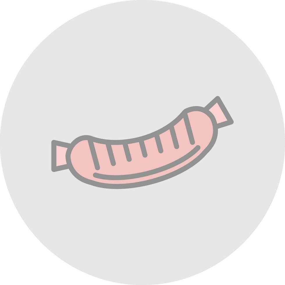 Sausage Vector Icon Design