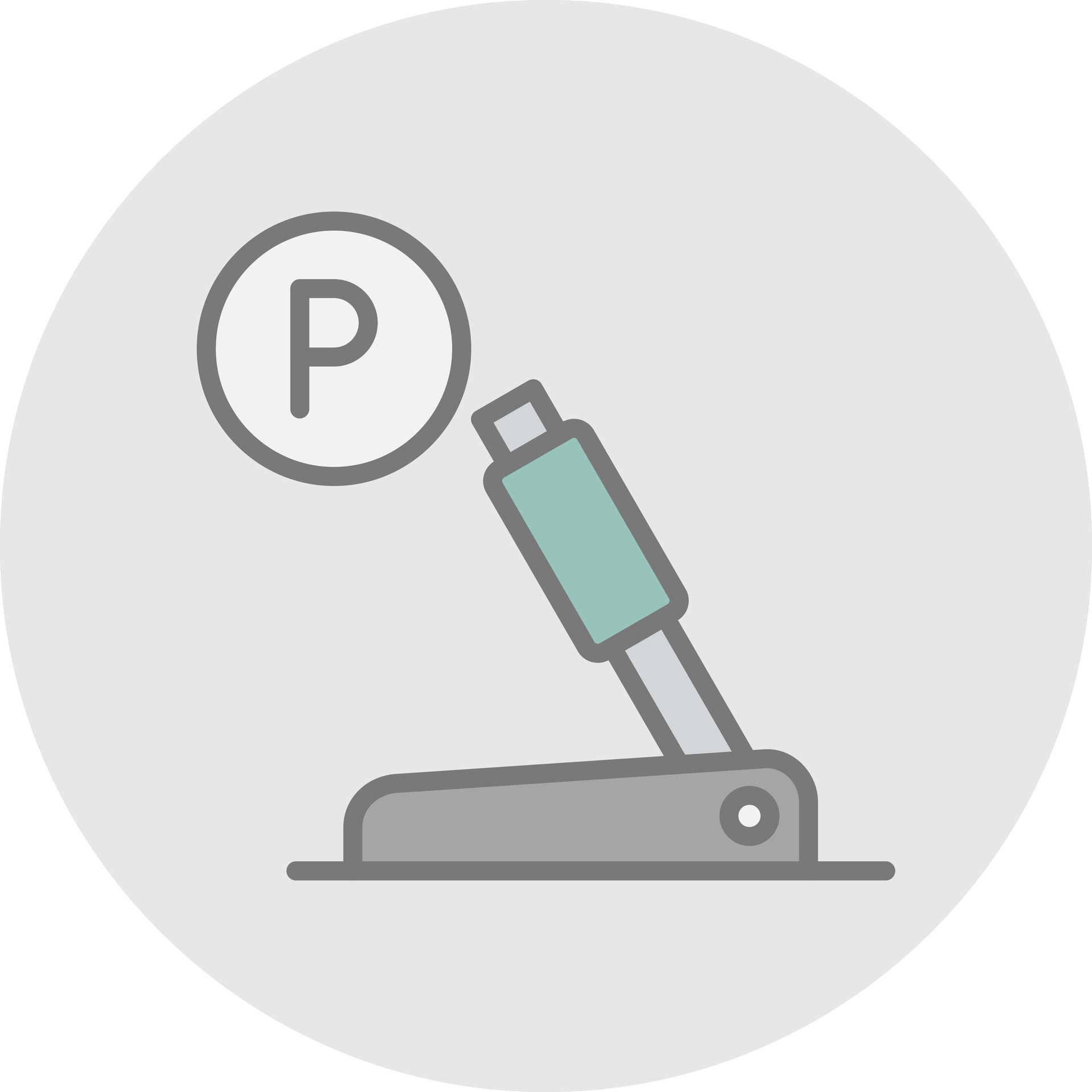 Parking brake Vector Icon Design 25634710 Vector Art at Vecteezy