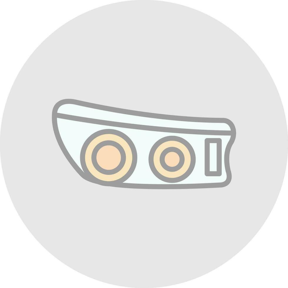 Head light Vector Icon Design