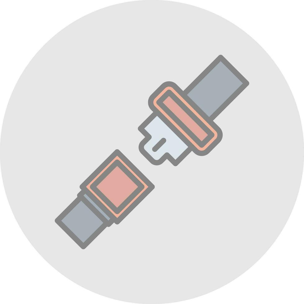 Seat belt Vector Icon Design