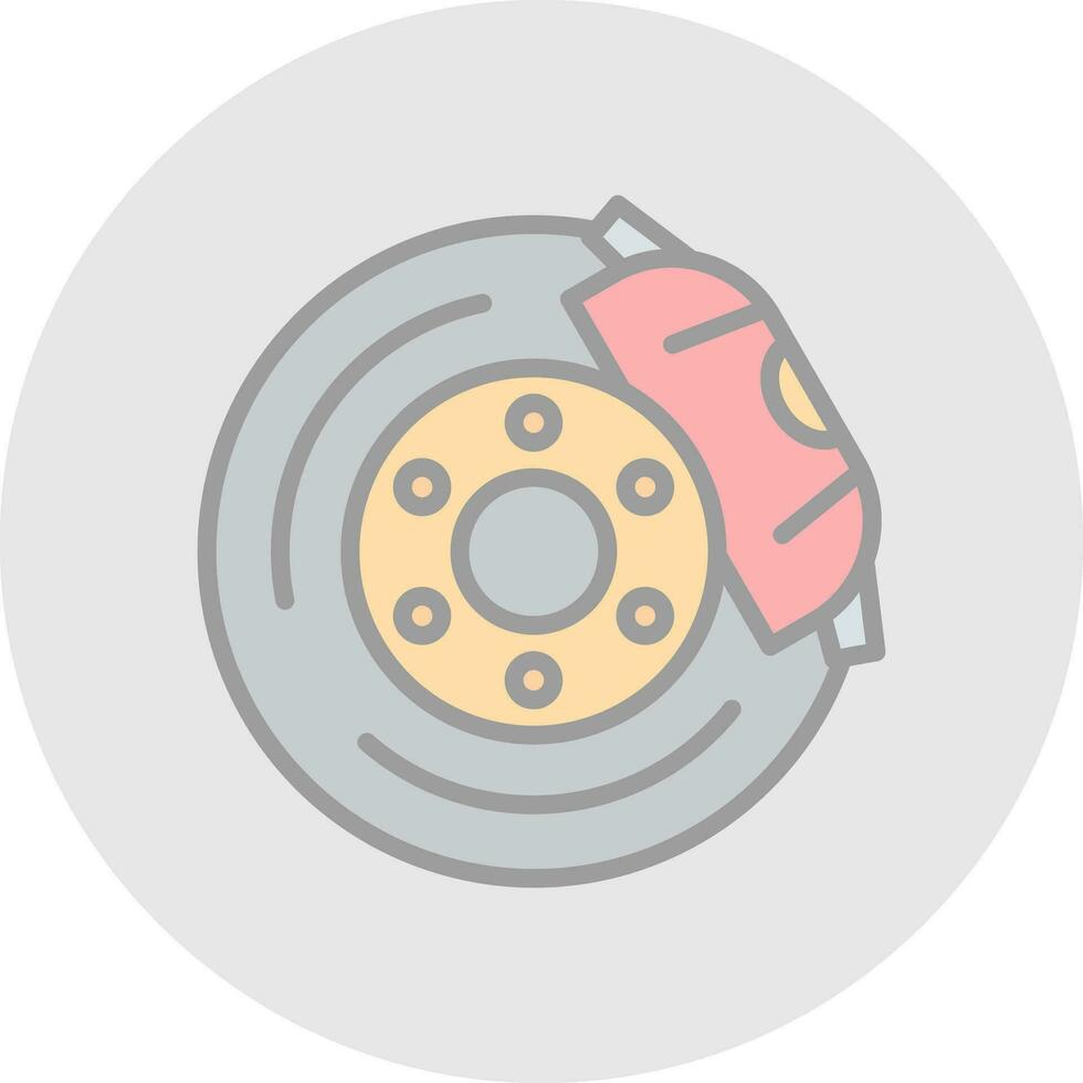 Brake disc Vector Icon Design