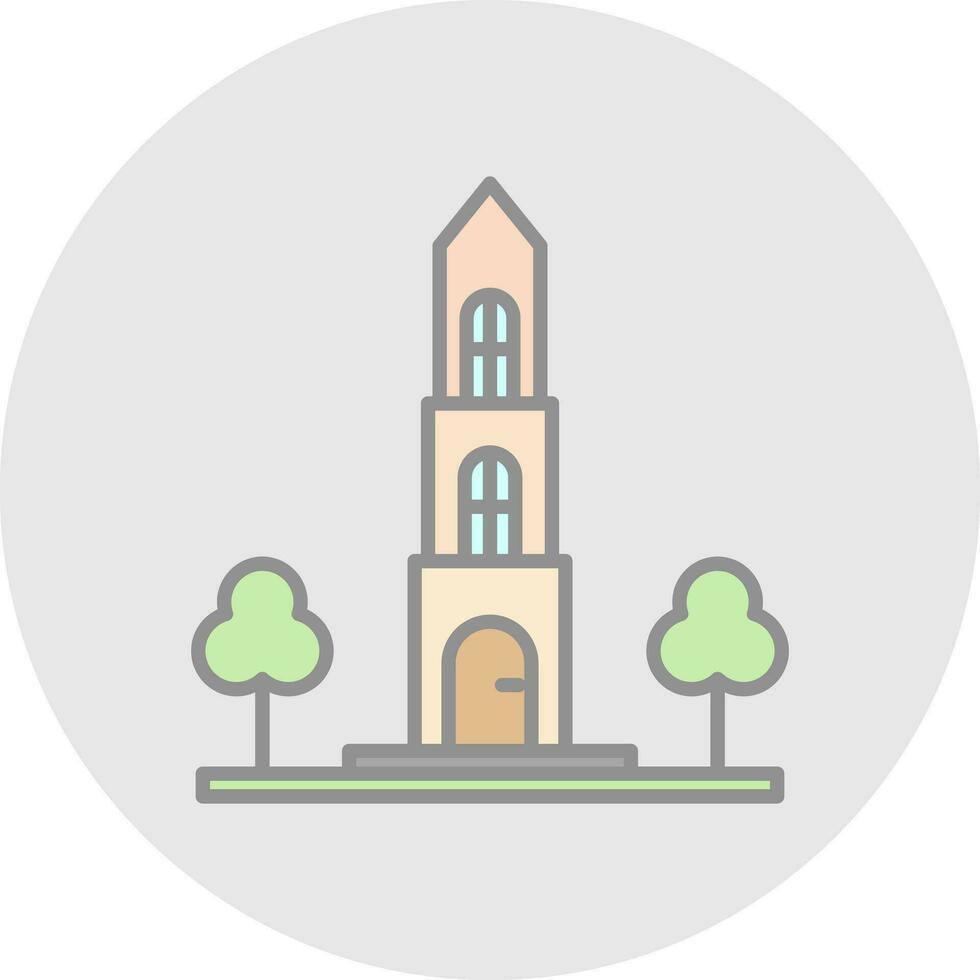 Dom tower Vector Icon Design