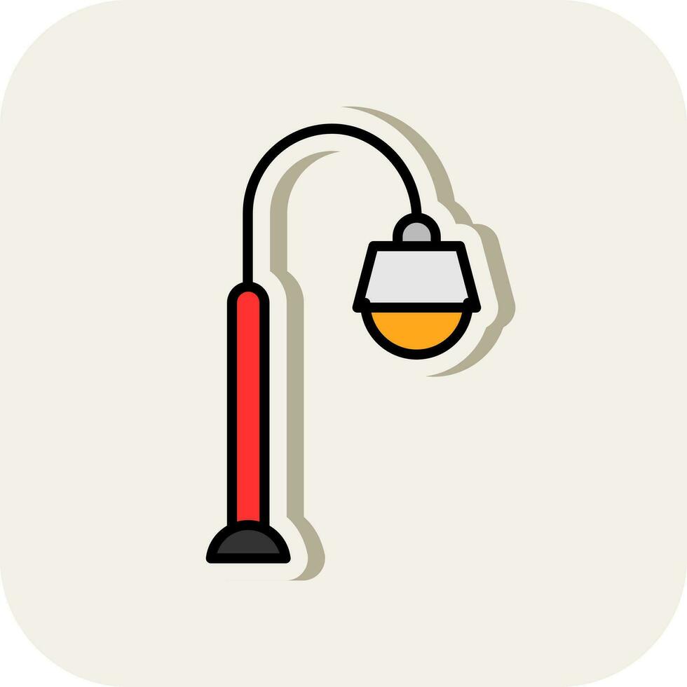 Street lamp Vector Icon Design