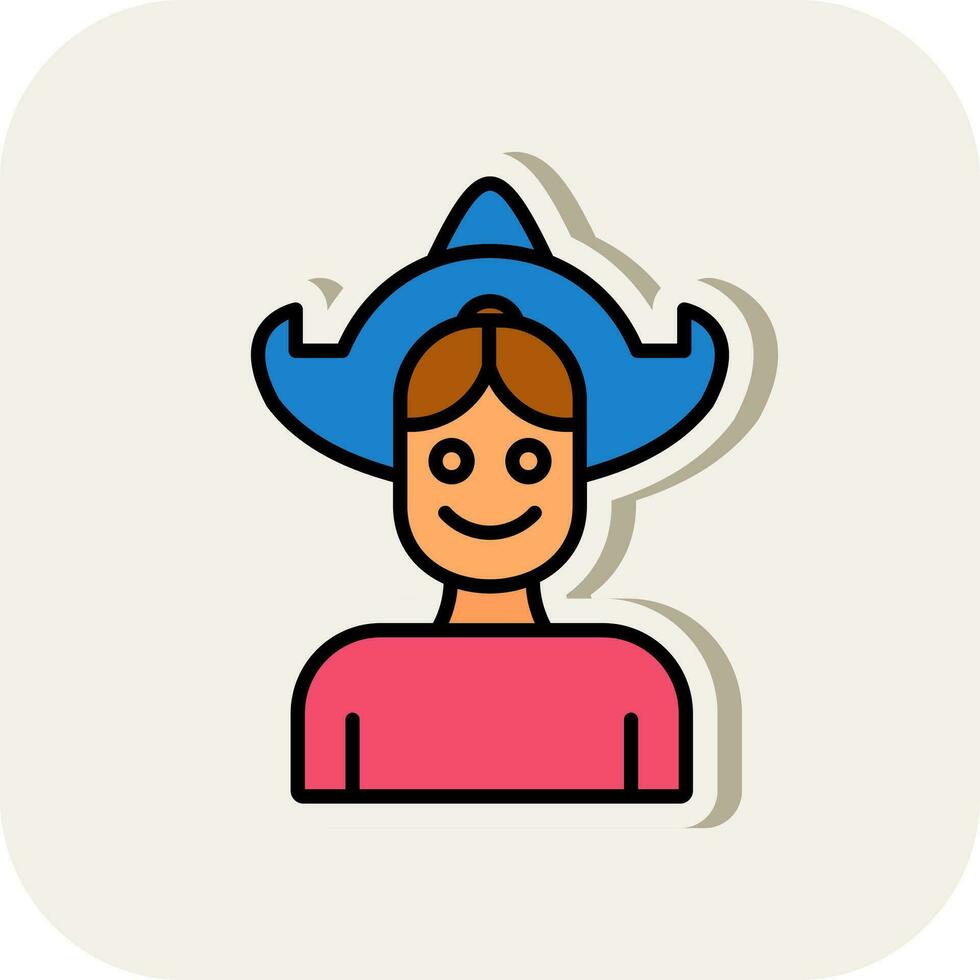 Dutch woman Vector Icon Design