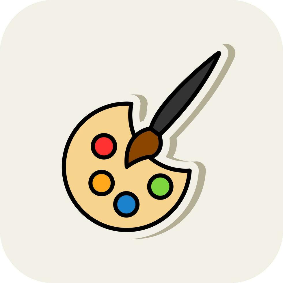 Painting Vector Icon Design