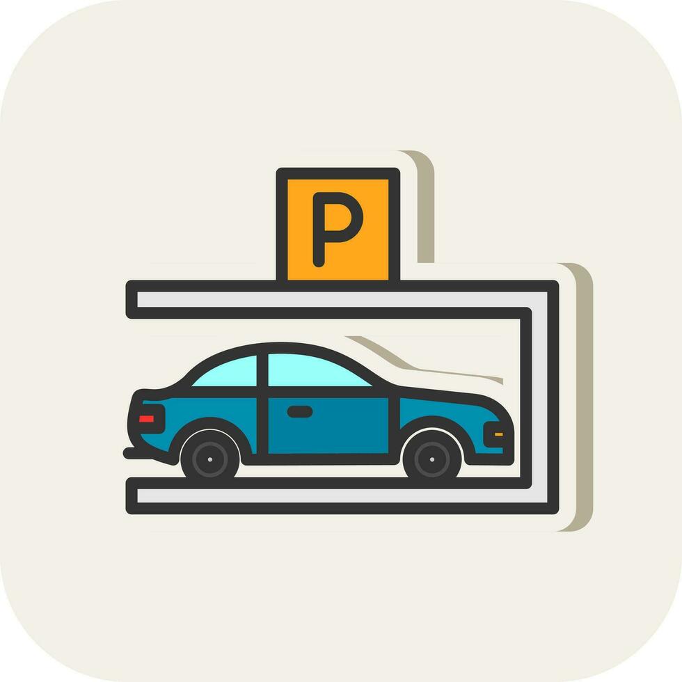 diseño de icono de vector de estacionamiento