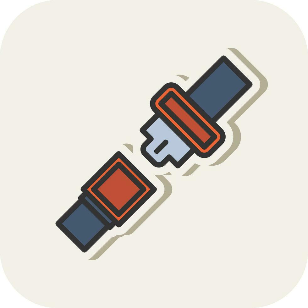 Seat belt Vector Icon Design