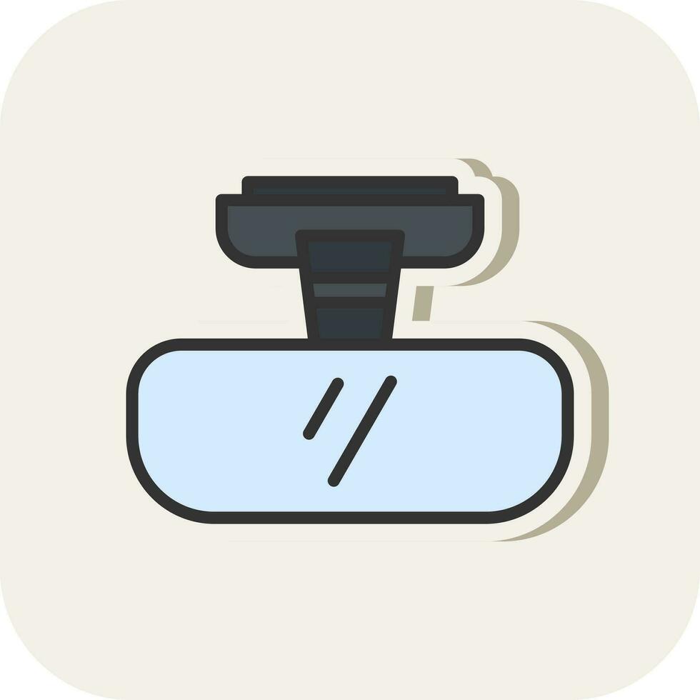 Rearview mirror Vector Icon Design