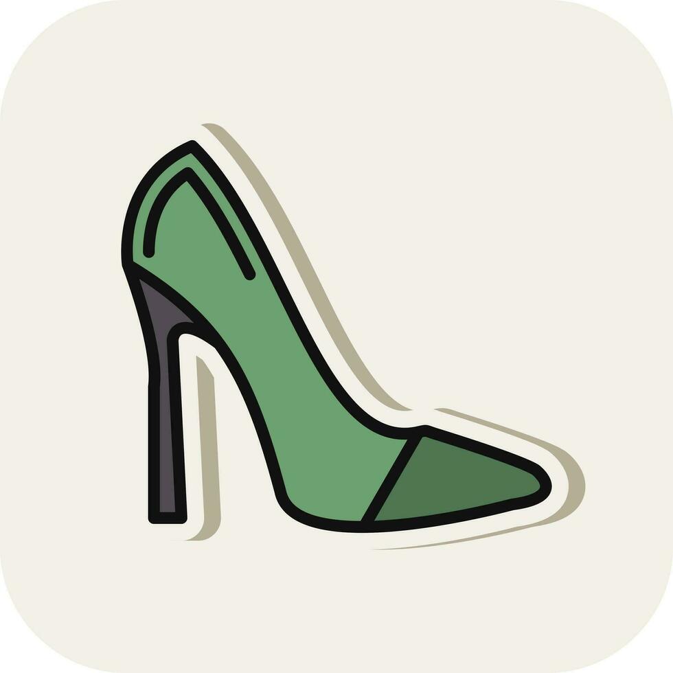 diseño de icono de vector de tacones altos