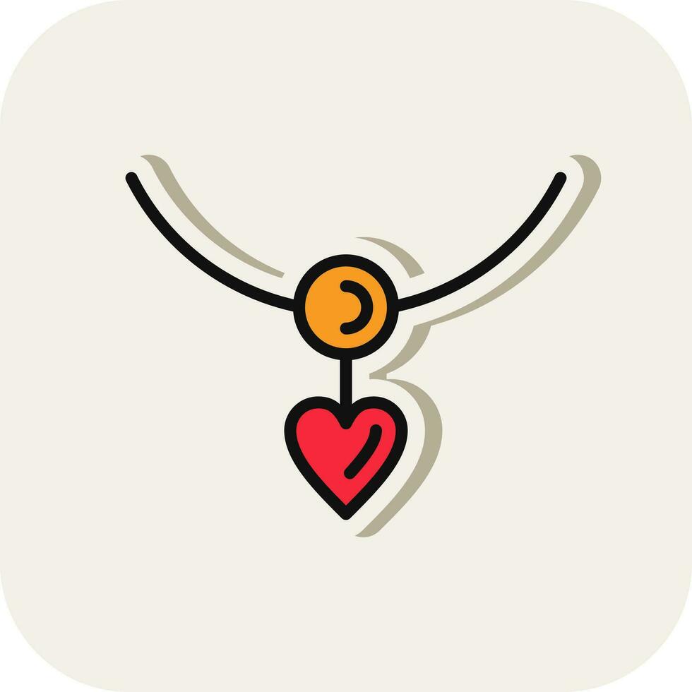 Necklace Vector Icon Design