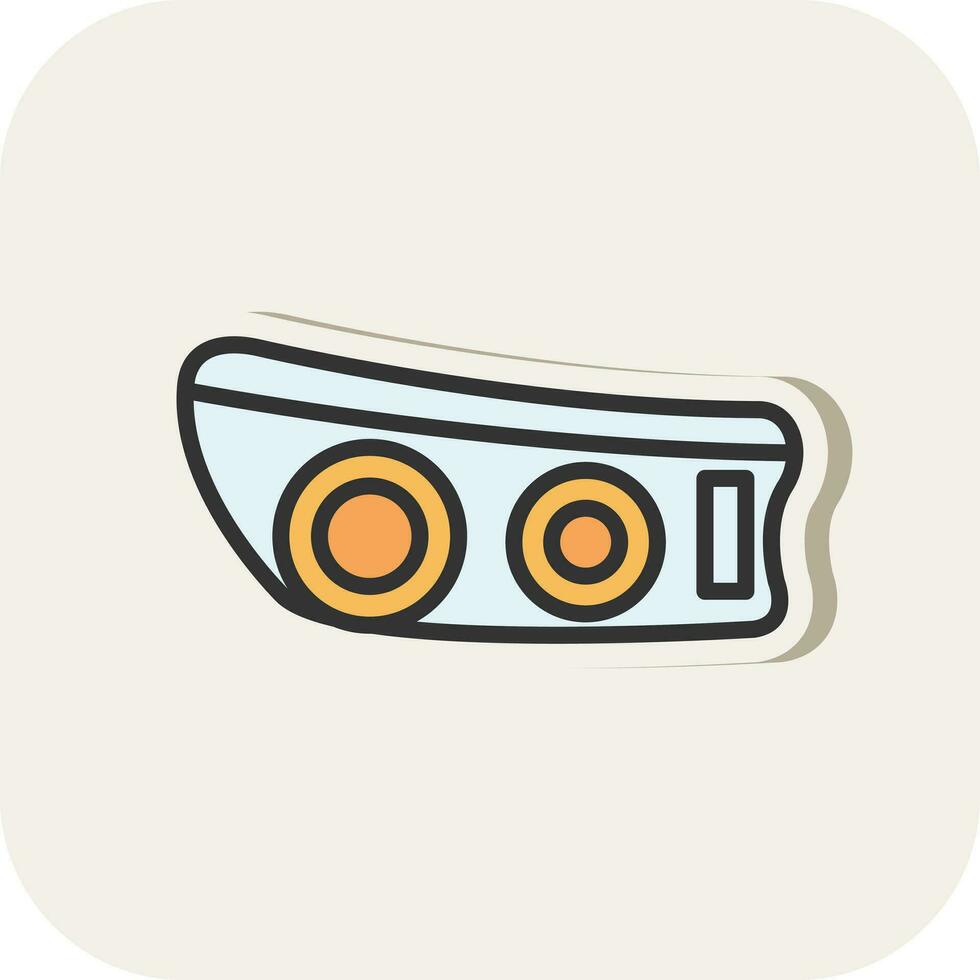 Head light Vector Icon Design