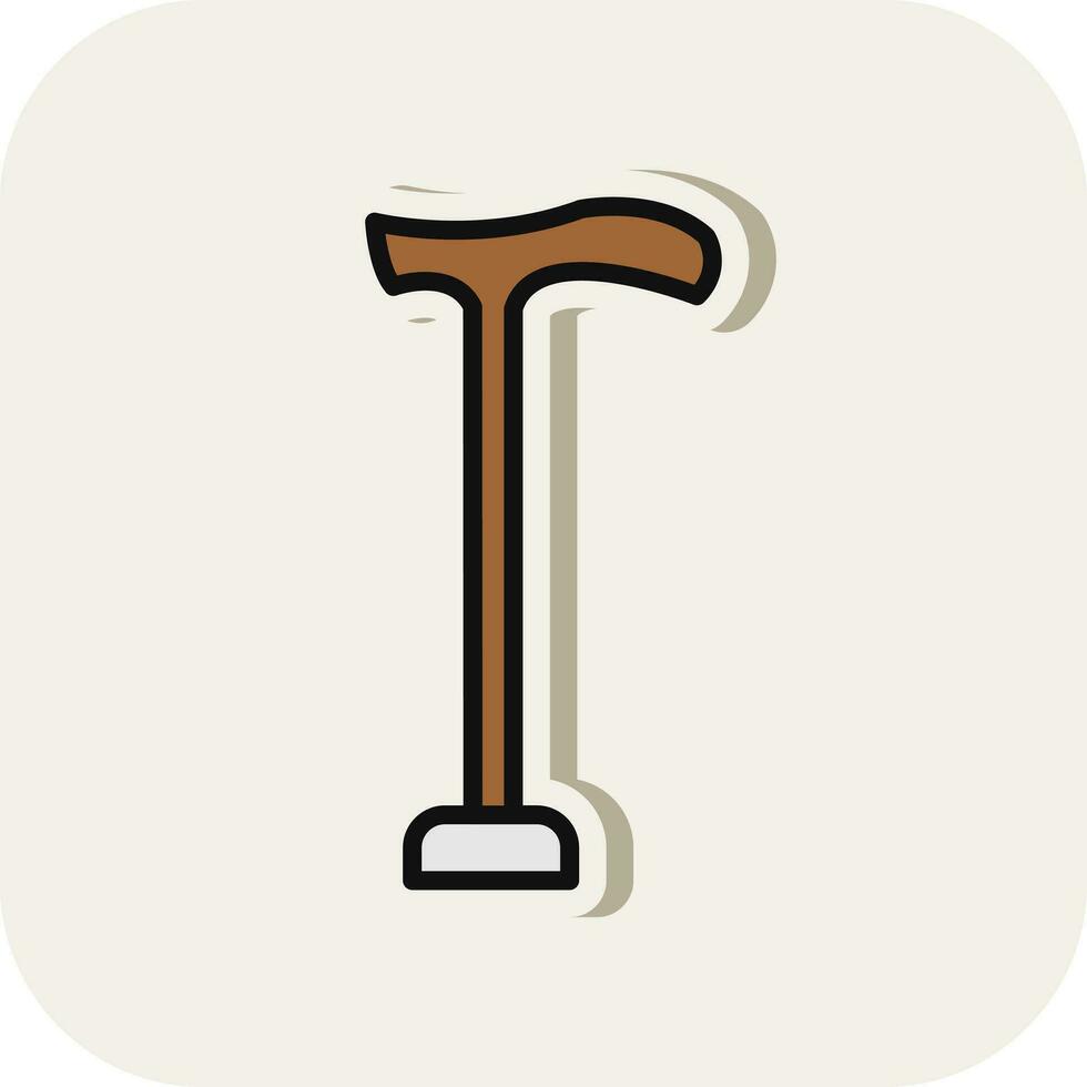 Walking stick Vector Icon Design