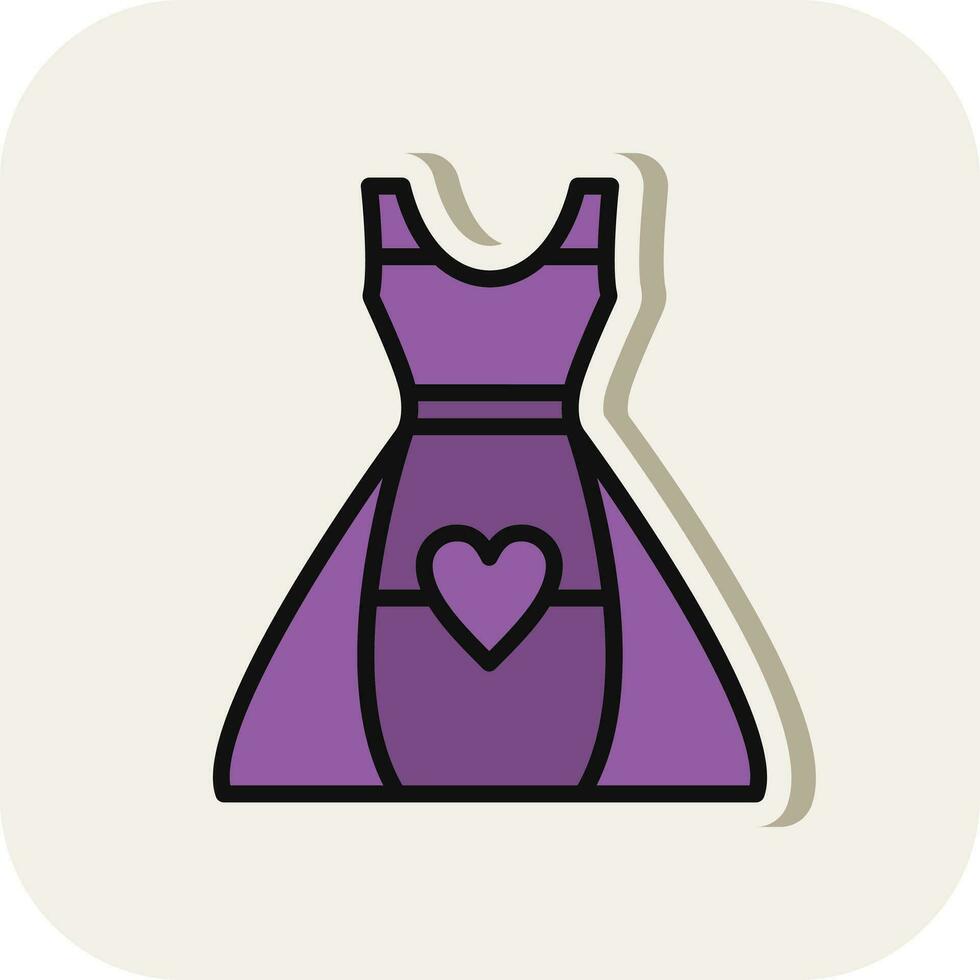 Dress Vector Icon Design