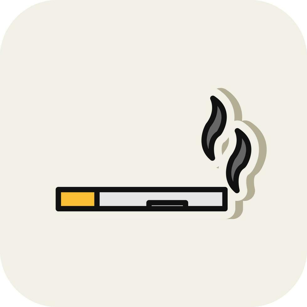 diseño de icono de vector de cigarro