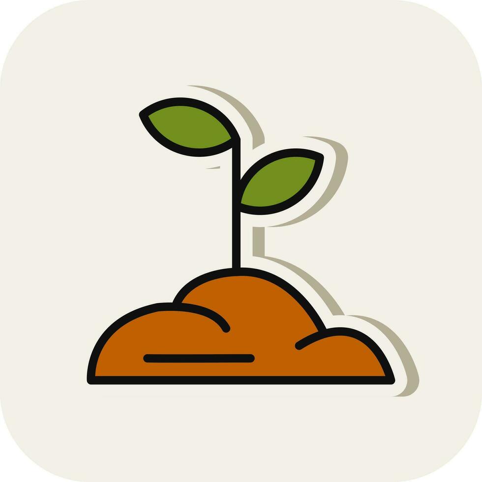 Sprouts Vector Icon Design