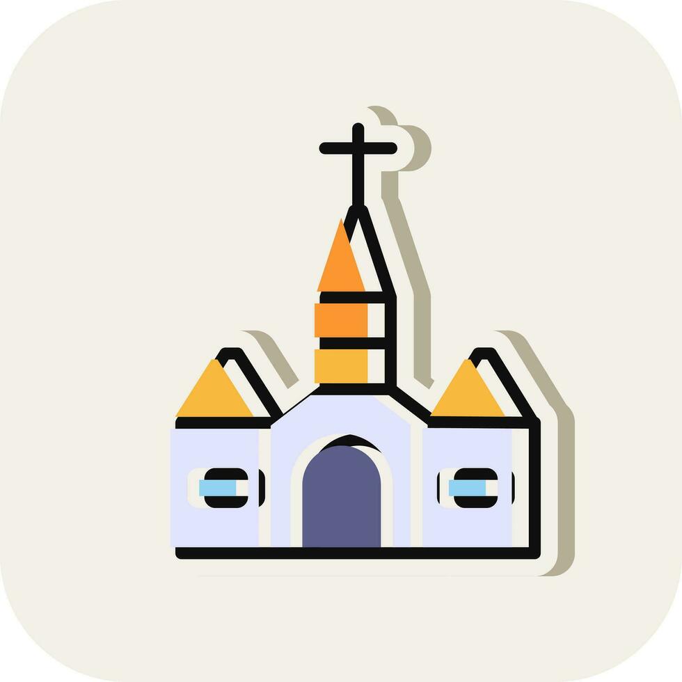 Cathedral Vector Icon Design