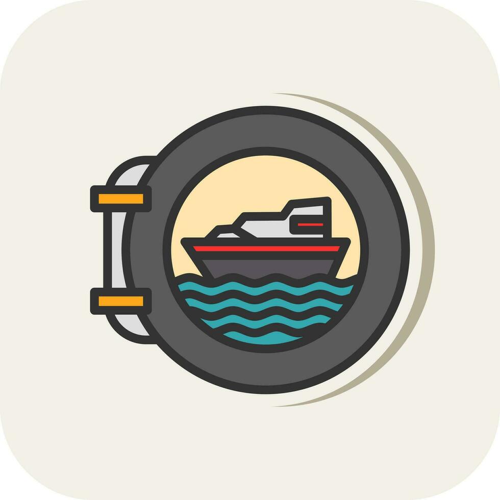 Porthole Vector Icon Design