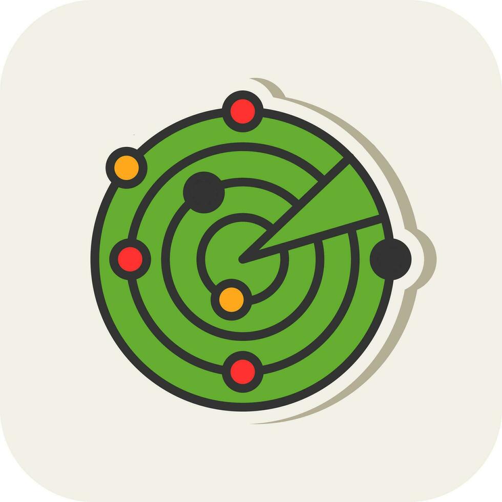 Radar Vector Icon Design