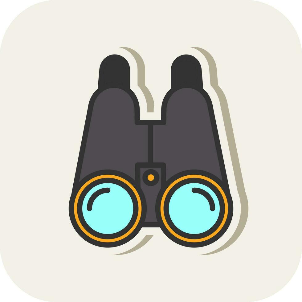 Binoculars Vector Icon Design