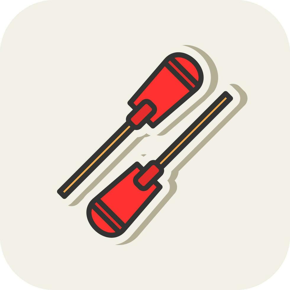 Oar Vector Icon Design