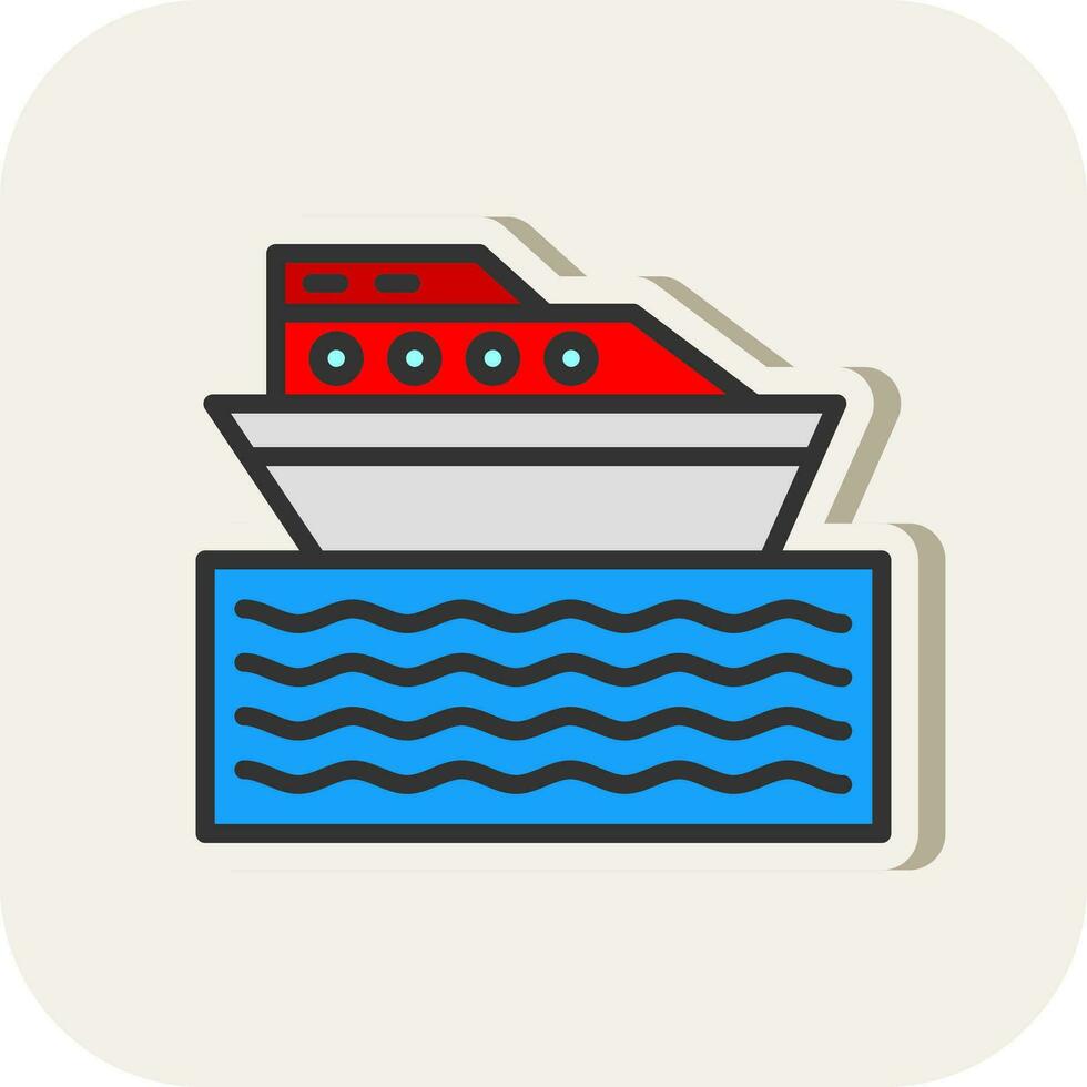 diseño de icono de vector de barco