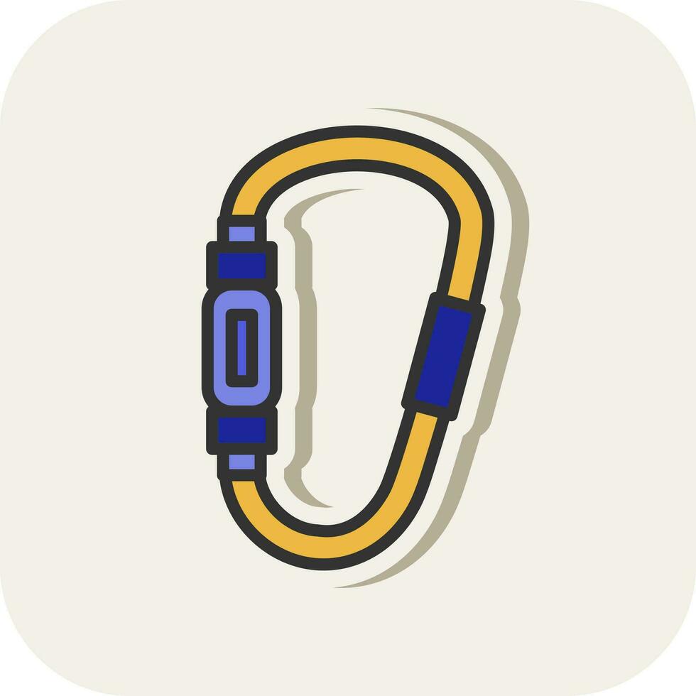 Carabiner Vector Icon Design