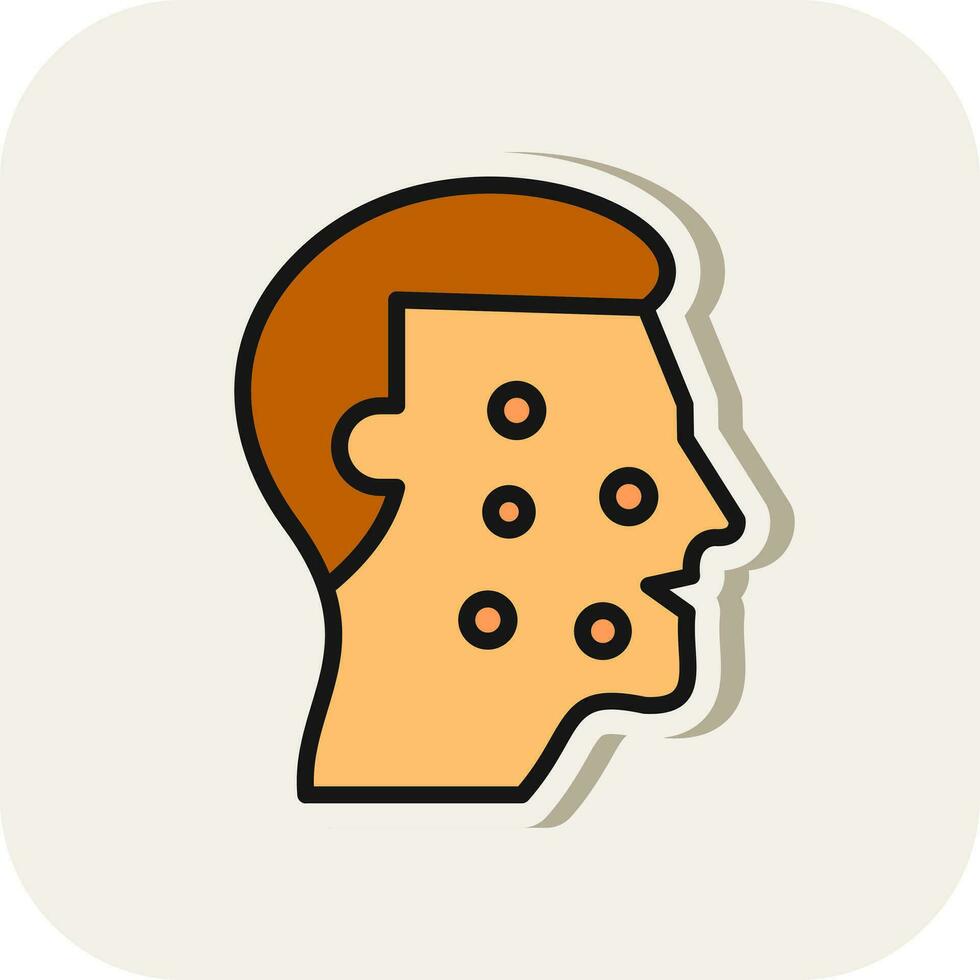 Redness Vector Icon Design