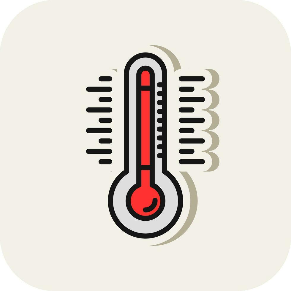 Thermometer Vector Icon Design