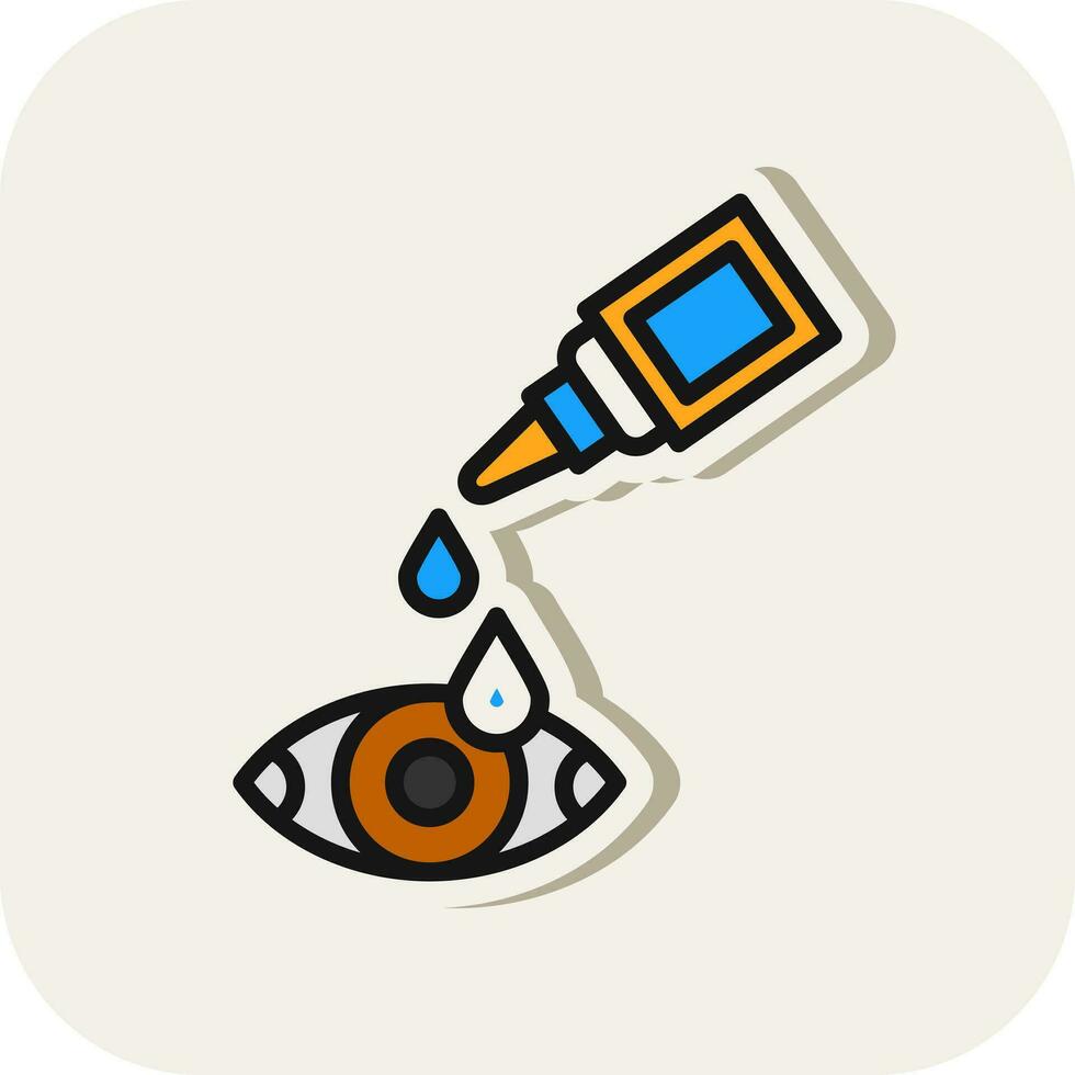 Eye drop Vector Icon Design