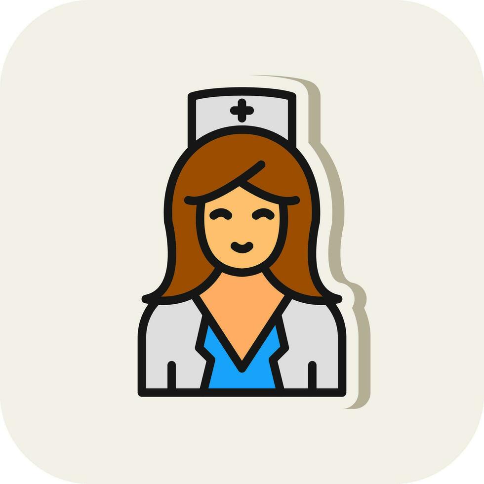Nurse Vector Icon Design