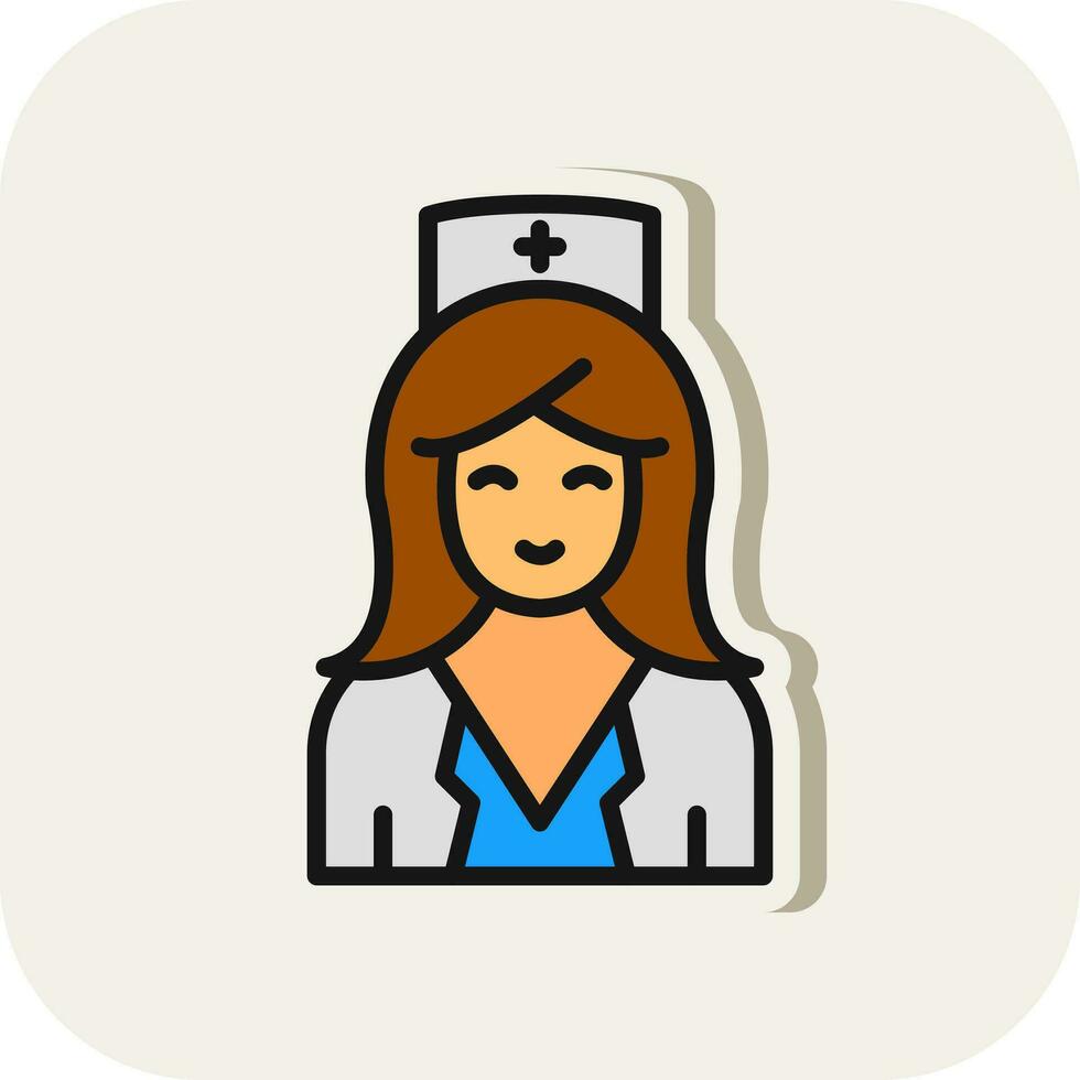 Nurse Vector Icon Design