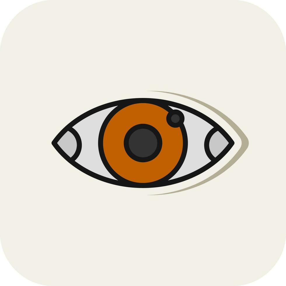 diseño de icono de vector de ojos rojos