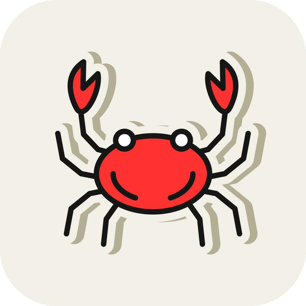 Crab Vector Icon Design