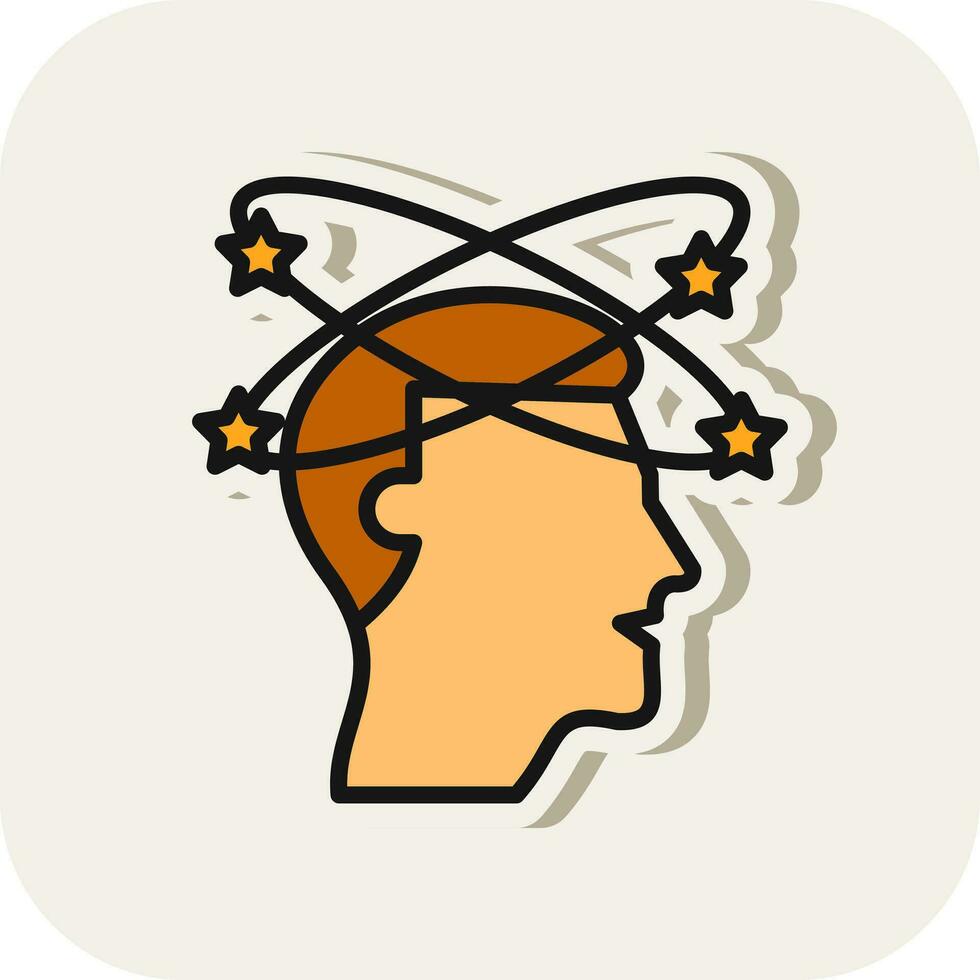 Dizziness Vector Icon Design