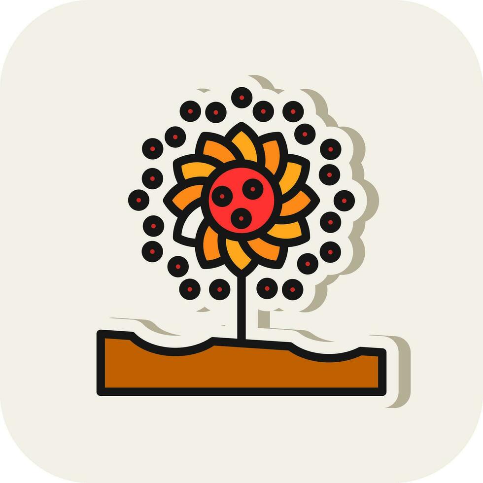 Pollen Vector Icon Design