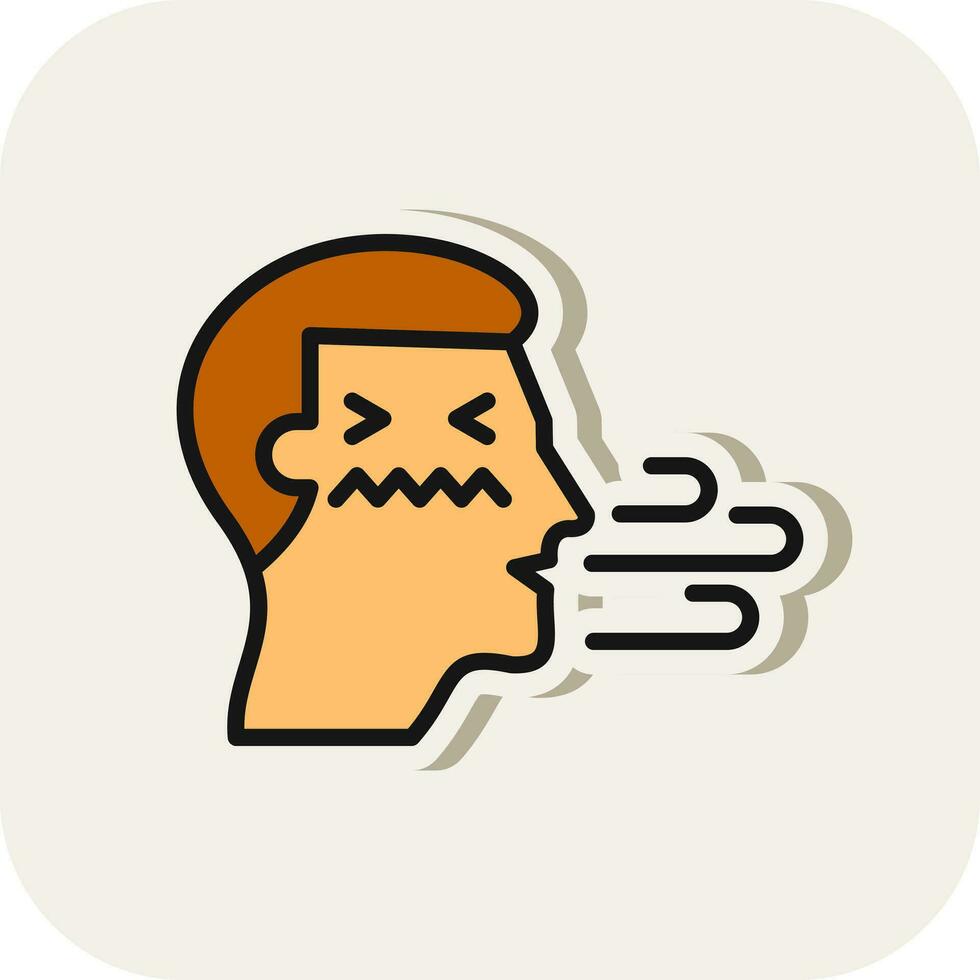 Bad breath Vector Icon Design