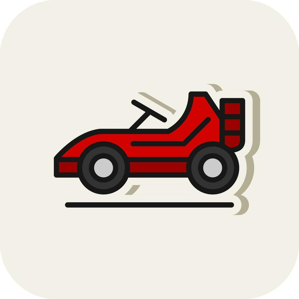 Vamos kart vector icono diseño